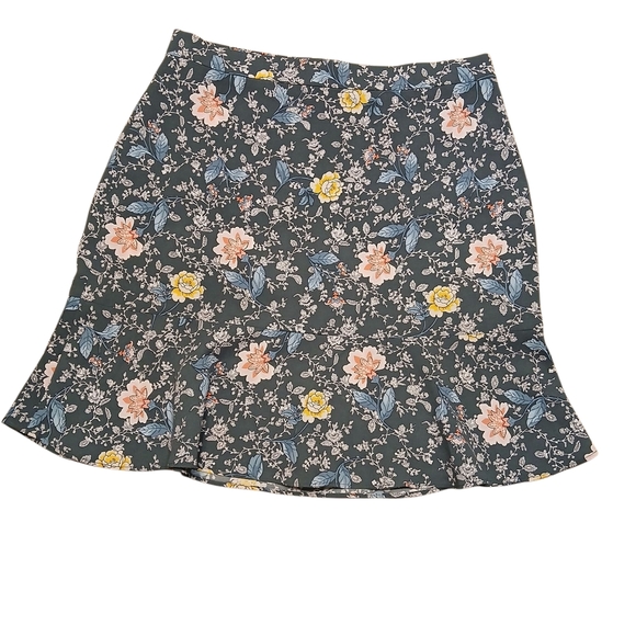 LOFT Floral Skirt - Picture 1 of 6
